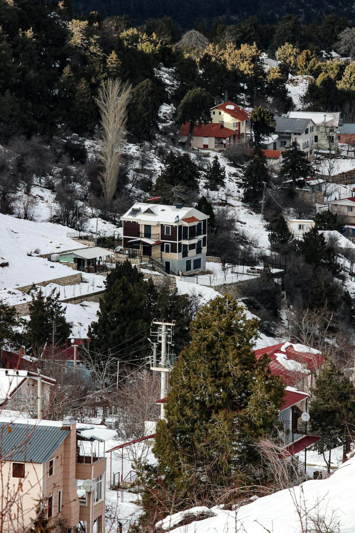 雪乡的夜与炊烟